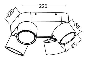 Потолочный светильник IEK 4044 LT-UPB0-4044-GX53-1-K01 фото 4