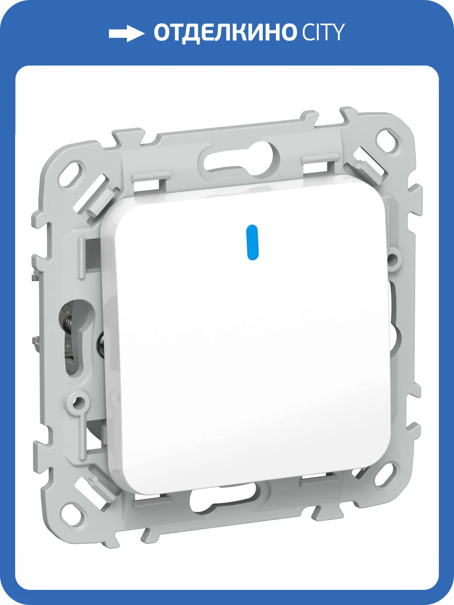 Выключатель 1-клавишный IEK Flite FI-V10-1-10-1-K01 белый фото 4
