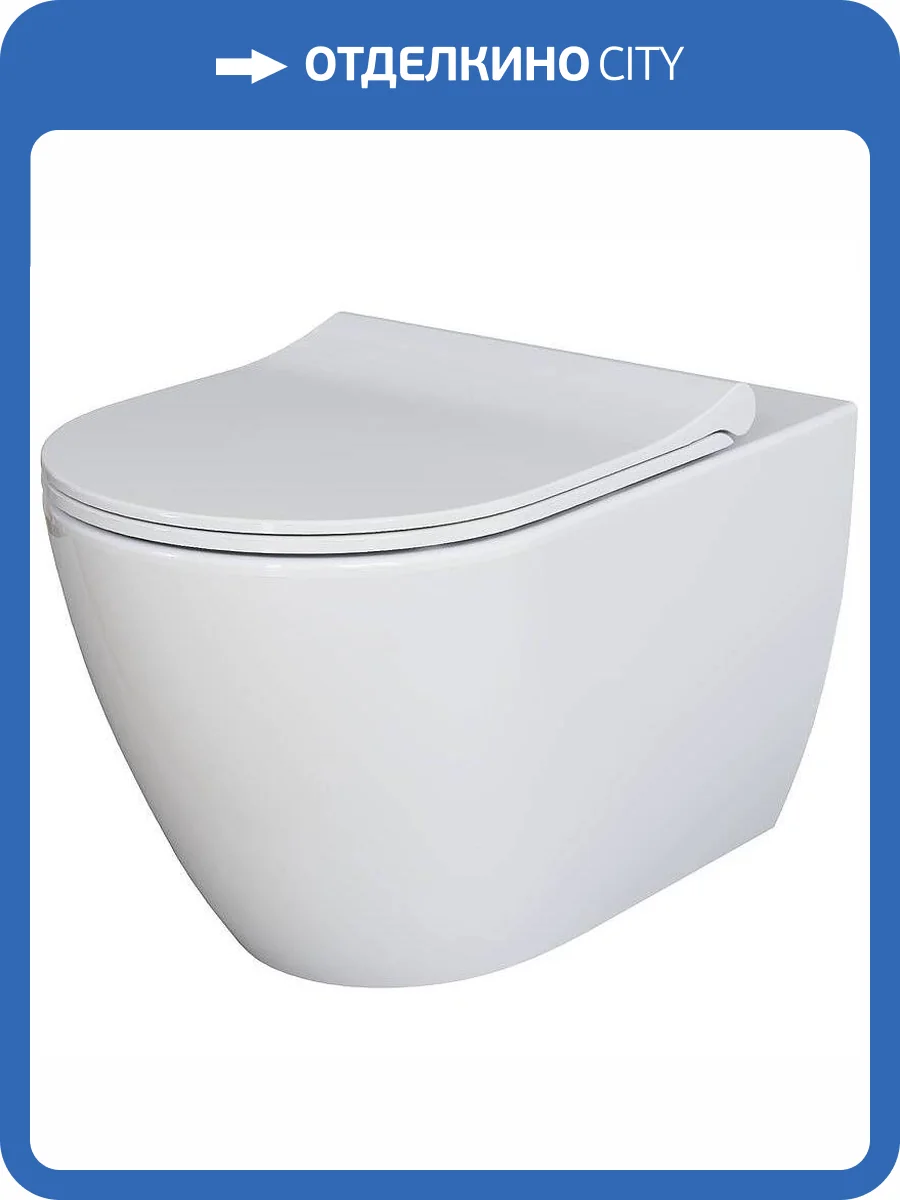 Унитаз подвесной Ambassador Queen 113T20001R-112T20001S с крышкой-сиденьем микролифт, белый глянцевый фото 9