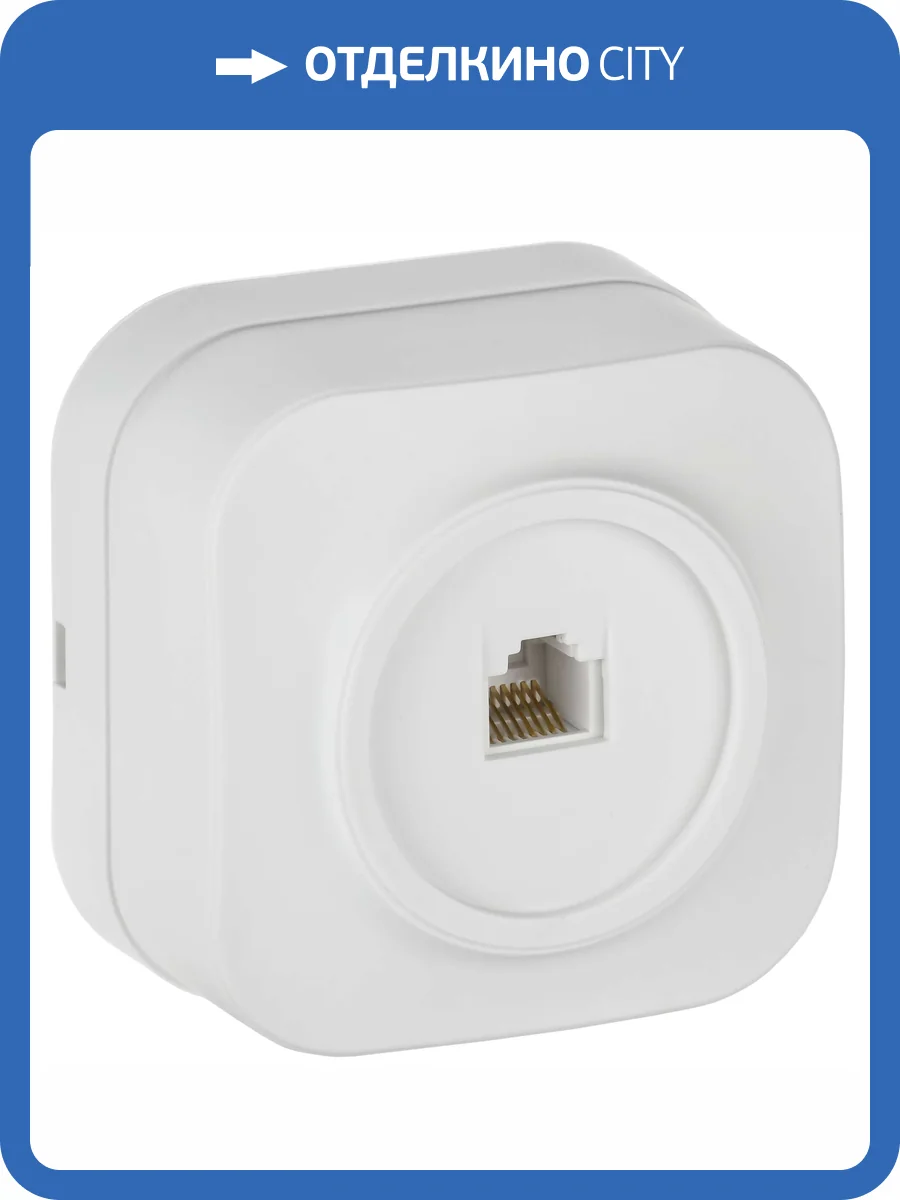 Розетка компьютерная RJ45 IEK Glory EKH10-K01M белый матовый фото 3