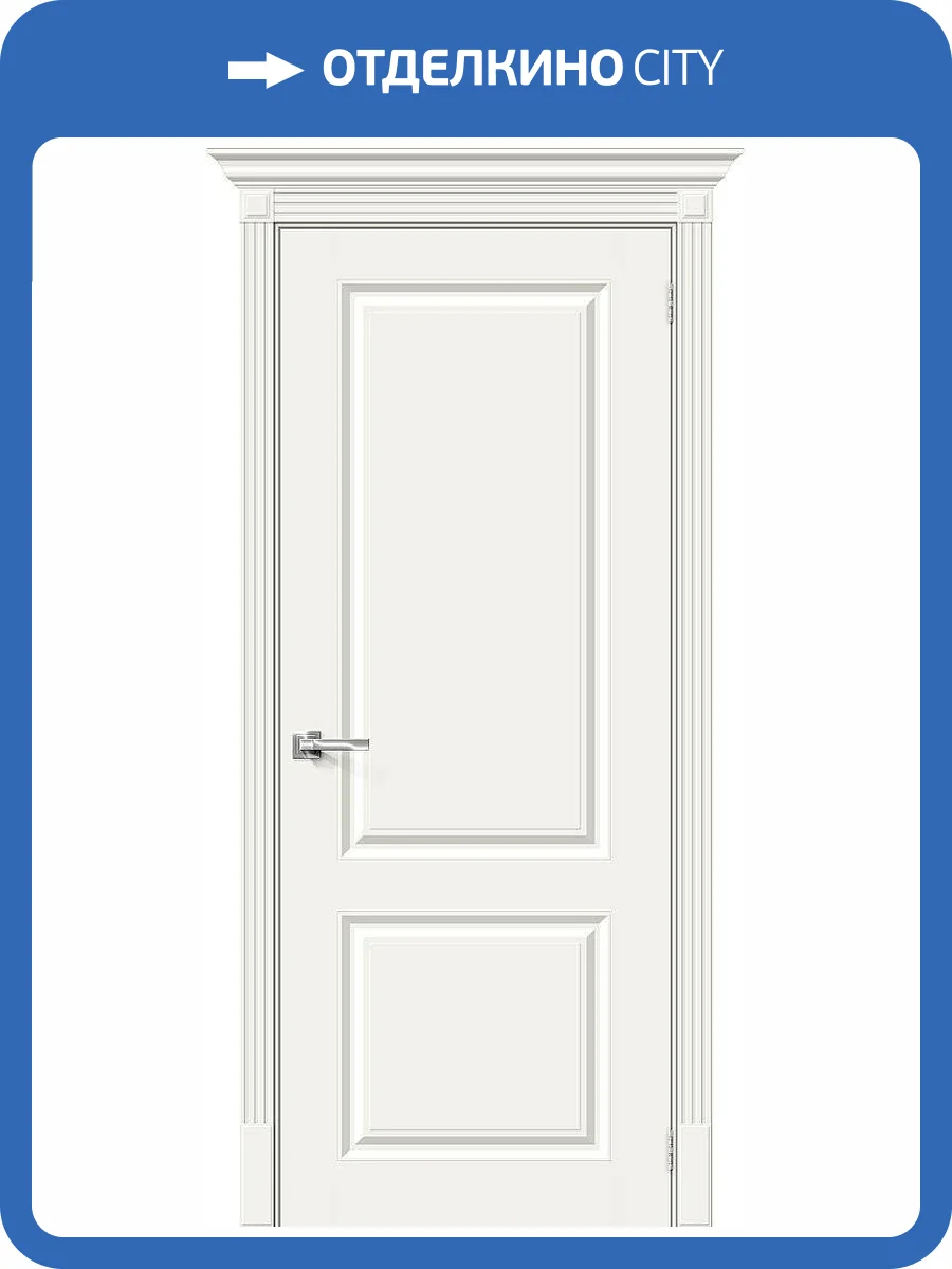 Межкомнатная дверь Bravo 013-0302 Скинни-12 Whitey 200x70 фото 2