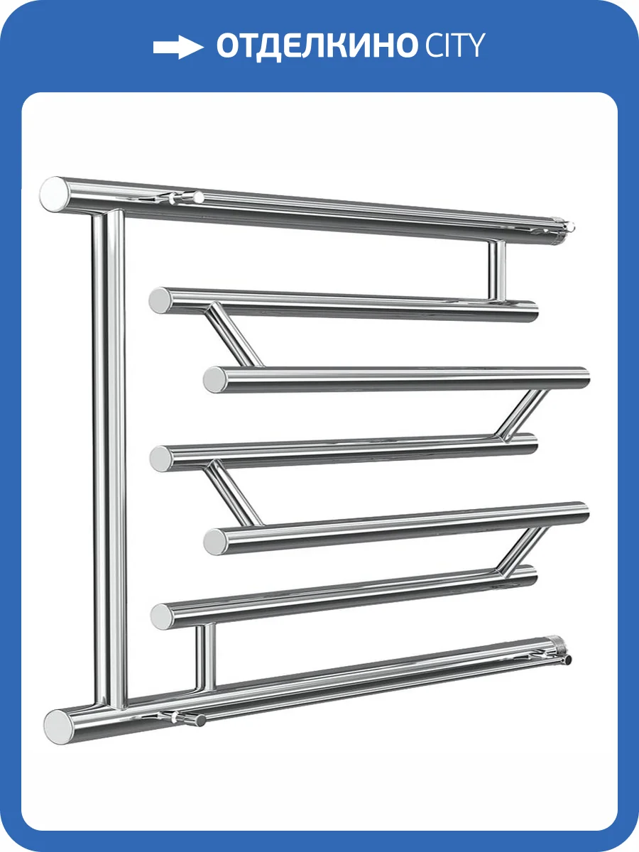 Полотенцесушитель водяной Ника Econ ПМ-3 60/60 с полкой, хром фото 4