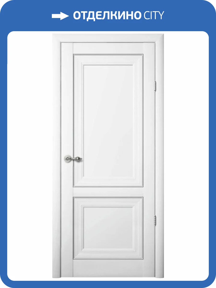 Межкомнатная дверь Verda Прадо, глухая, белый 900x2000 фото 2
