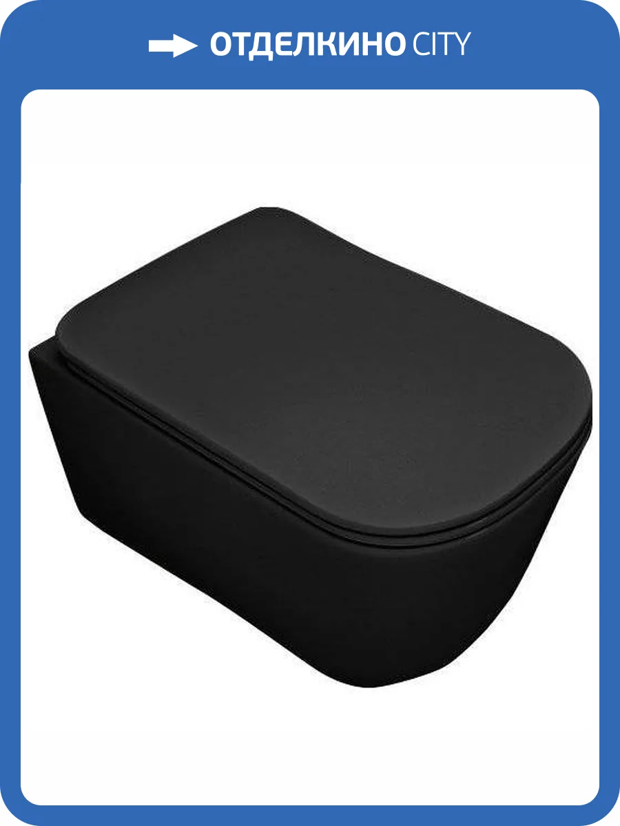 Унитаз подвесной Kerasan Tribeca 511431 черный матовый фото 6