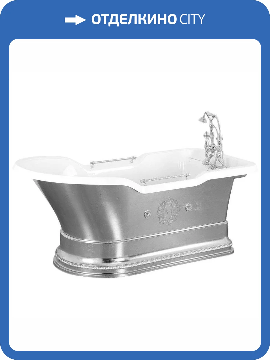 Ванна из искусственного камня Migliore Impero 26352 180x87 хром фото 3