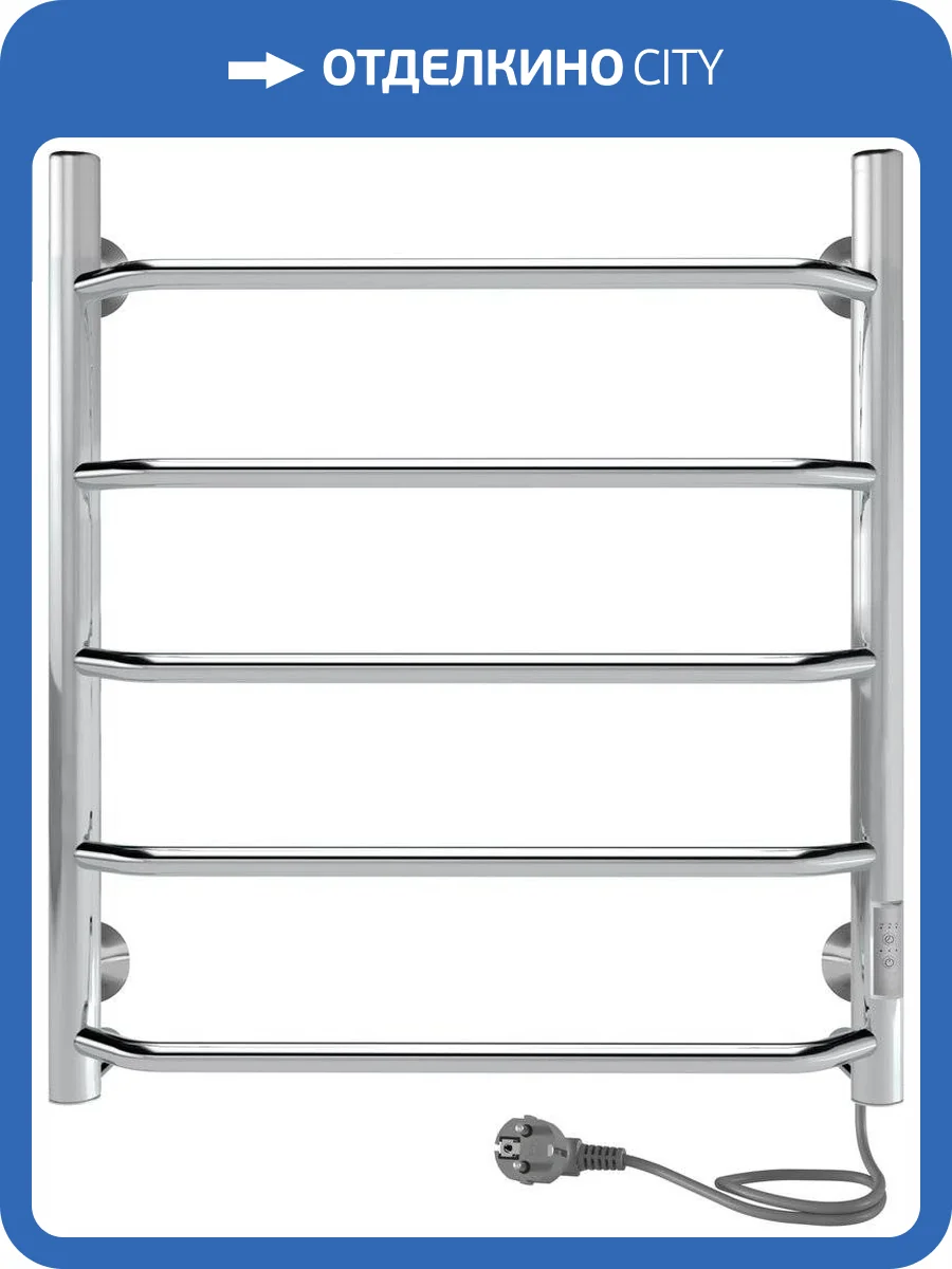 Полотенцесушитель электрический Indigo Roof Lux LCRLE60-50Rt серебристый фото 5