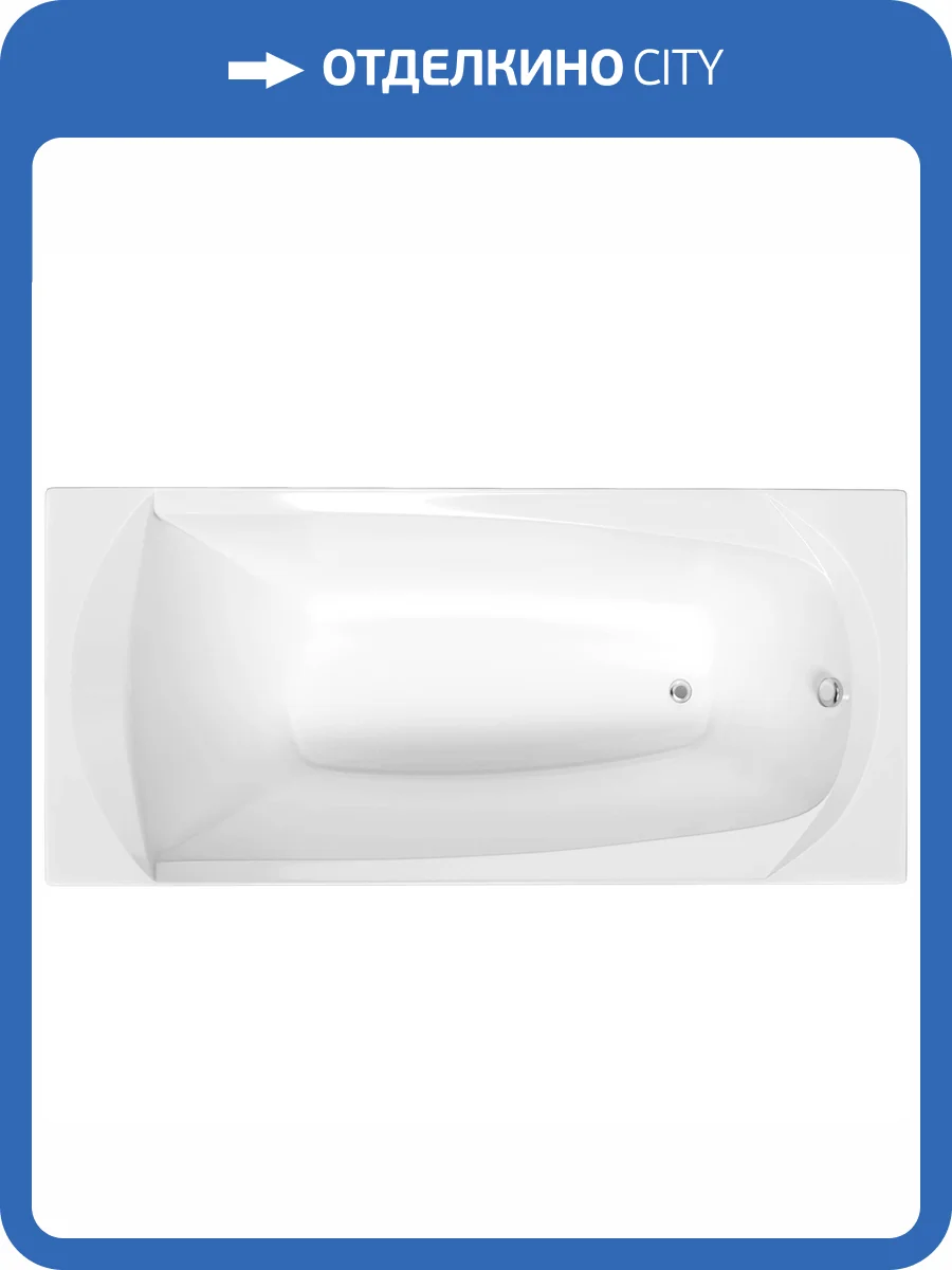 Акриловая ванна Creto Elegia 160x70 с каркасом фото 5