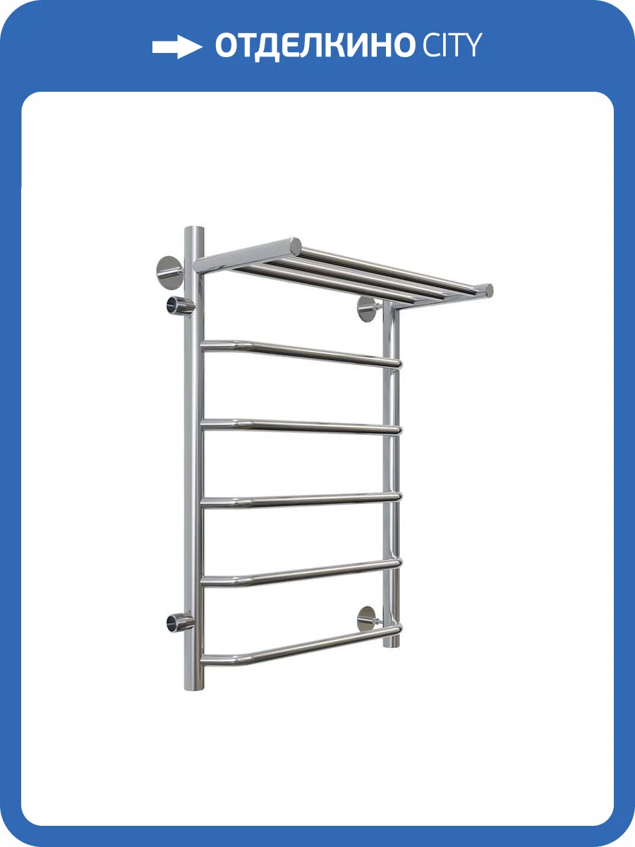 Полотенцесушитель водяной Aringa Римини AR03022CH 50x80, хром фото 6