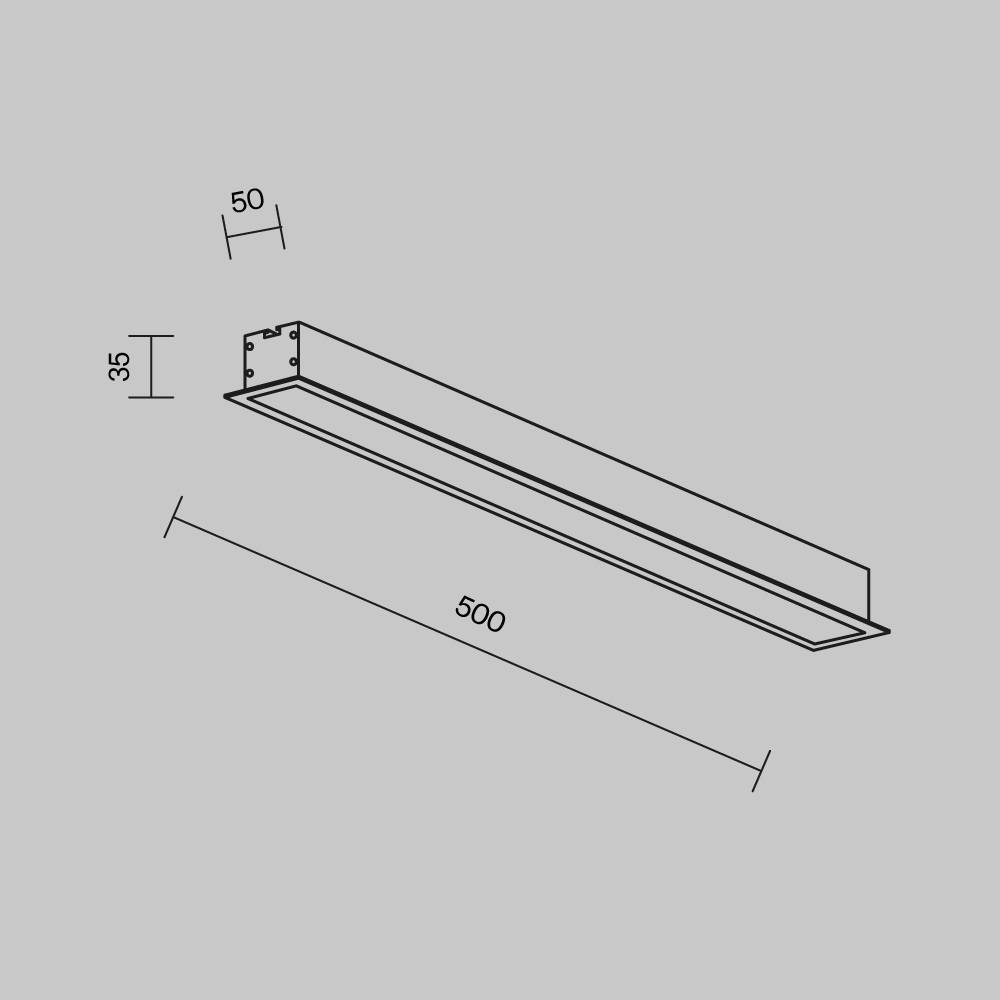 Встраиваемый линейный светодиодный светильник Technical LL313009 фото 8