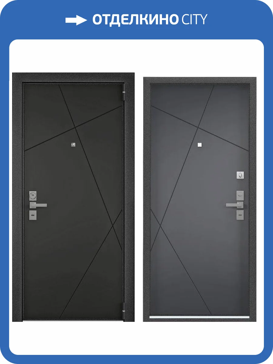 Входная стальная дверь Torex ULTIMATUM NEXT 867912 ПВХ Черная шагрень/ПВХ Оскуро 2050x880 фото 2