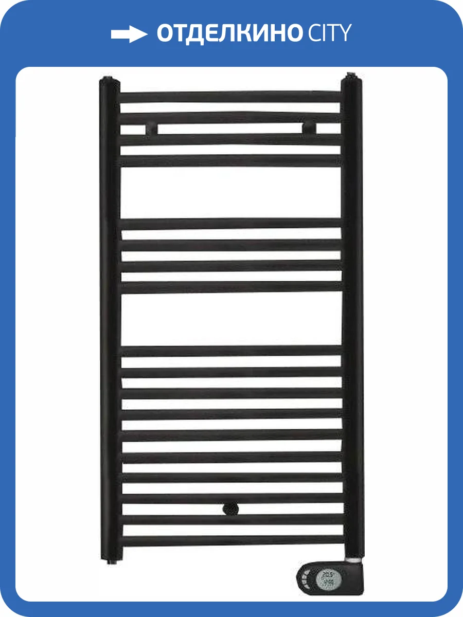 Полотенцесушитель электрический Zehnder Aura PBEBZ-090-050/MQ RAL 9005 matt 90x50 черный фото 4