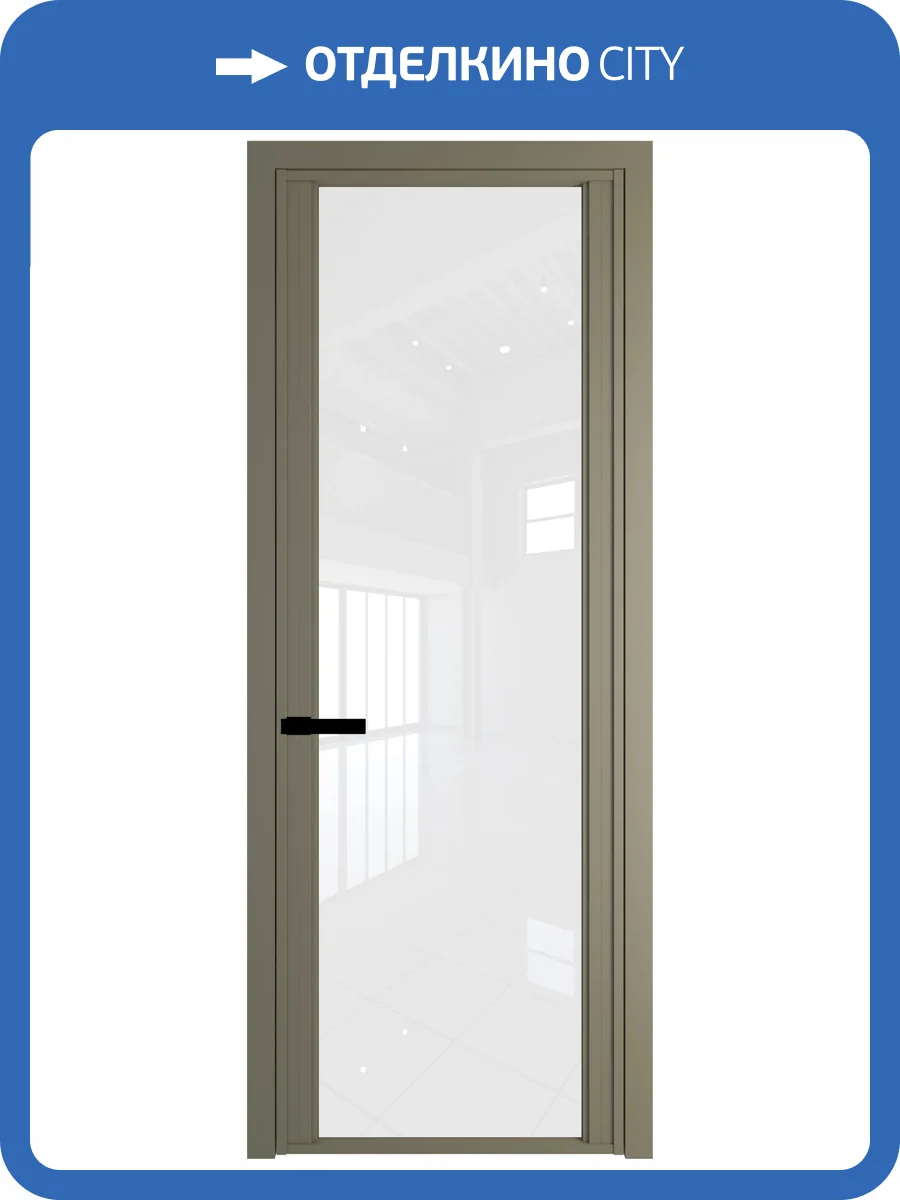 Межкомнатная дверь Profil Doors 2 AGP цвет профиля Шампань, стекло безопасное 6 мм белый триплекс 600x2000 фото 2