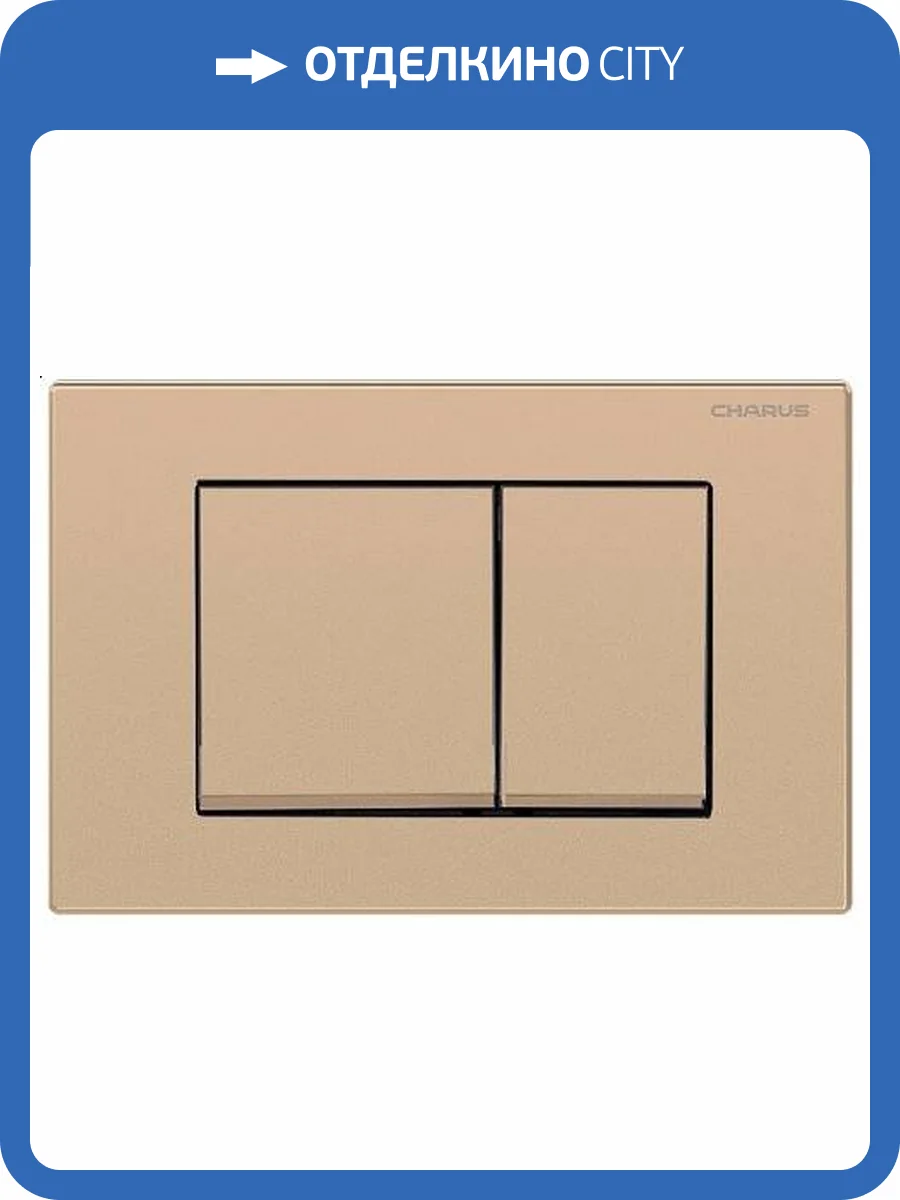 Кнопка смыва CHARUS Minimalista FP.310.51.01 двойной смыв, матовый песок фото 4