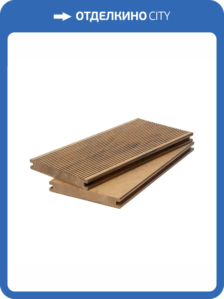 Террасная доска Polivan Group Denpasar Velvet + Brushing Mix Массив Двухсторонняя Песочный ДПК 5800x140x20 фото 2