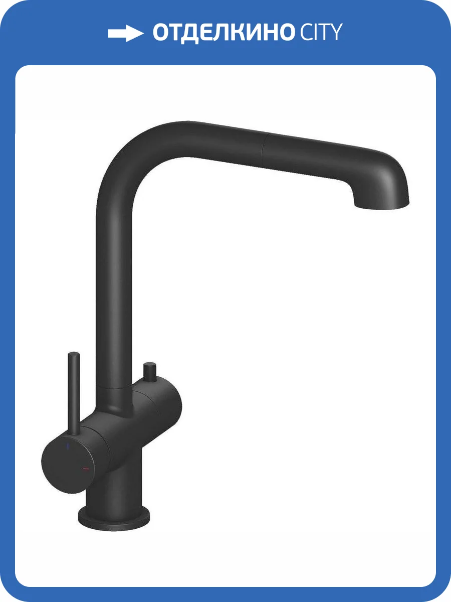 Смеситель для кухни Timo Saona 2346/03FL черный фото 3