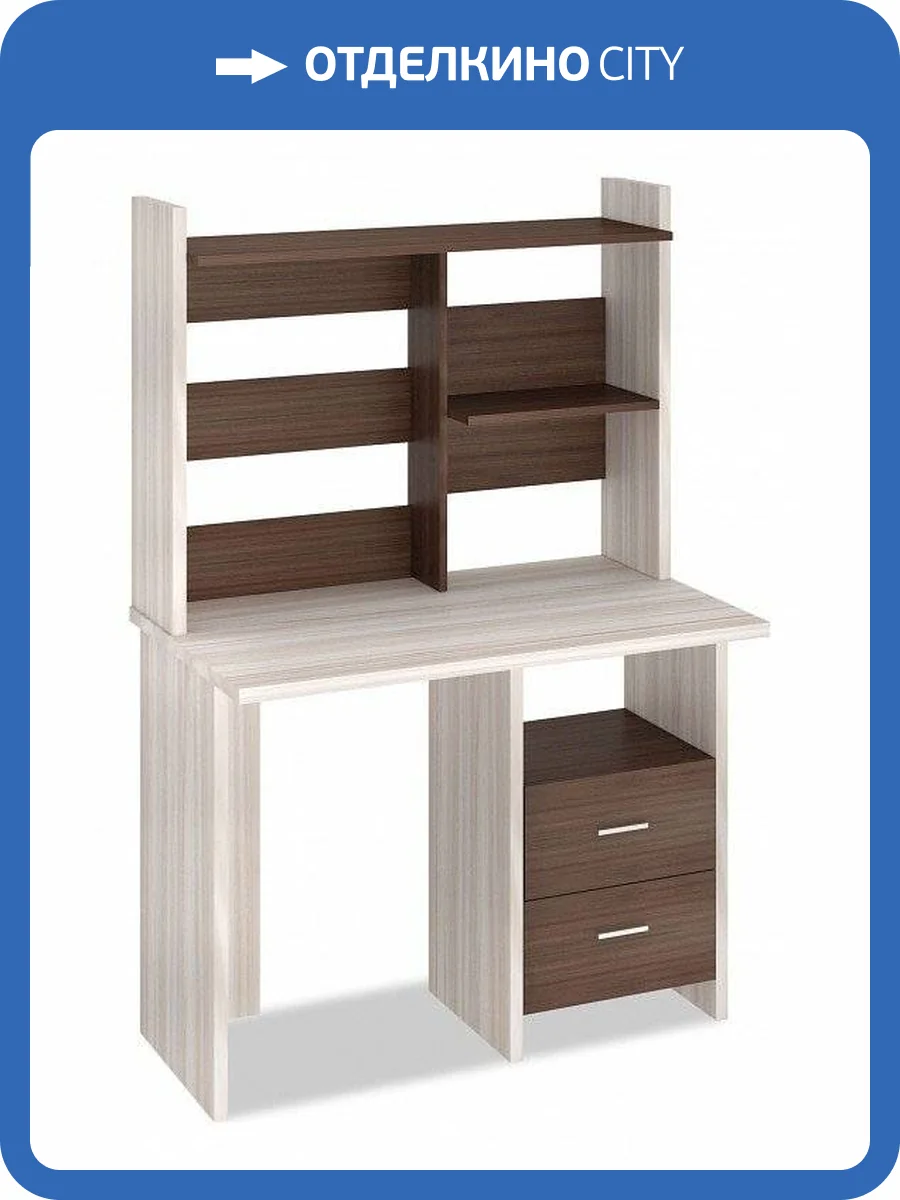 Стол компьютерный Merdes Домино Лайт MER_SKL-Pryam100_NKL-100_KSH фото 2