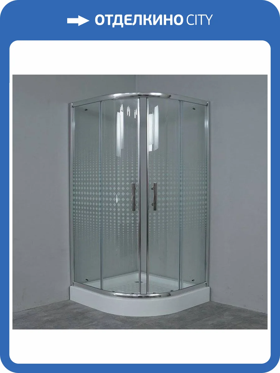 Душевой уголок Timo TL-1101 Romb Glass с поддоном фото 5
