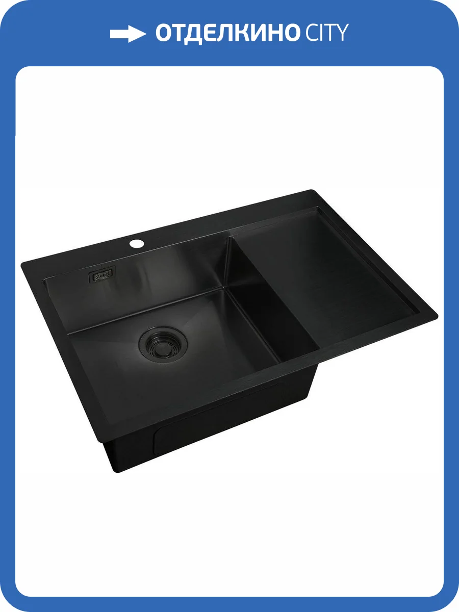 Мойка кухонная Zorg Light R 780510-L Grafit фото 3