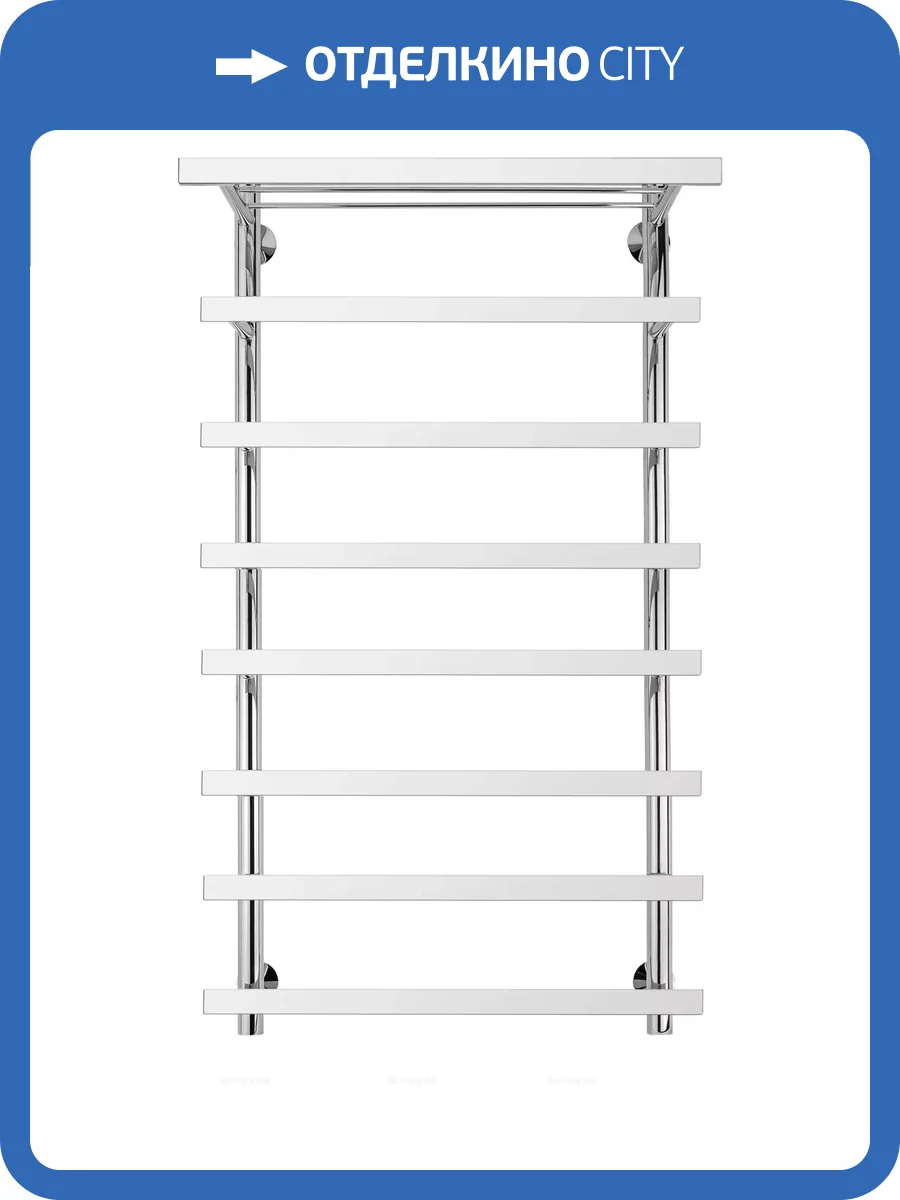 Полотенцесушитель водяной Secado Понтида 4603777448004 7 СП 120x60x70, хром, с комплектом подключения фото 3