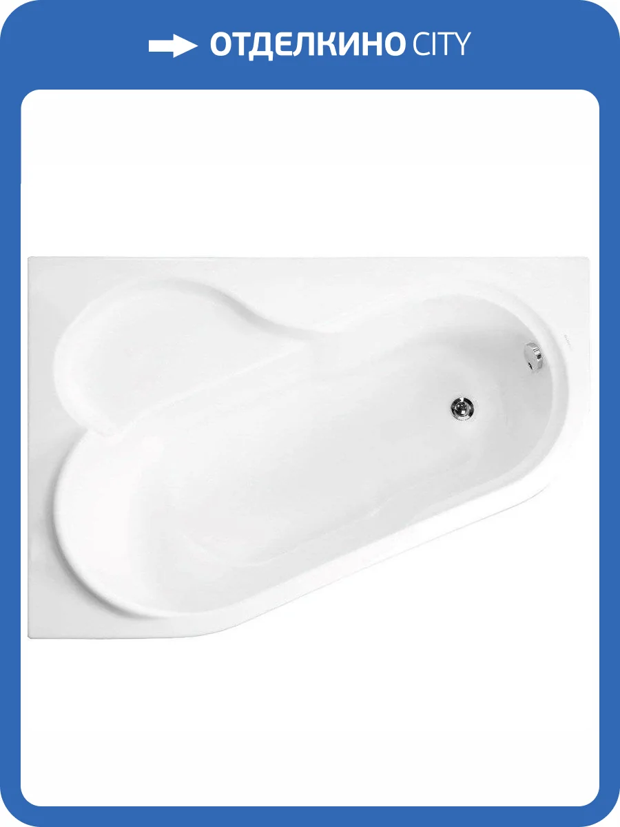 Акриловая ванна Vagnerplast Selena 150x100 левая, ультра белая фото 8