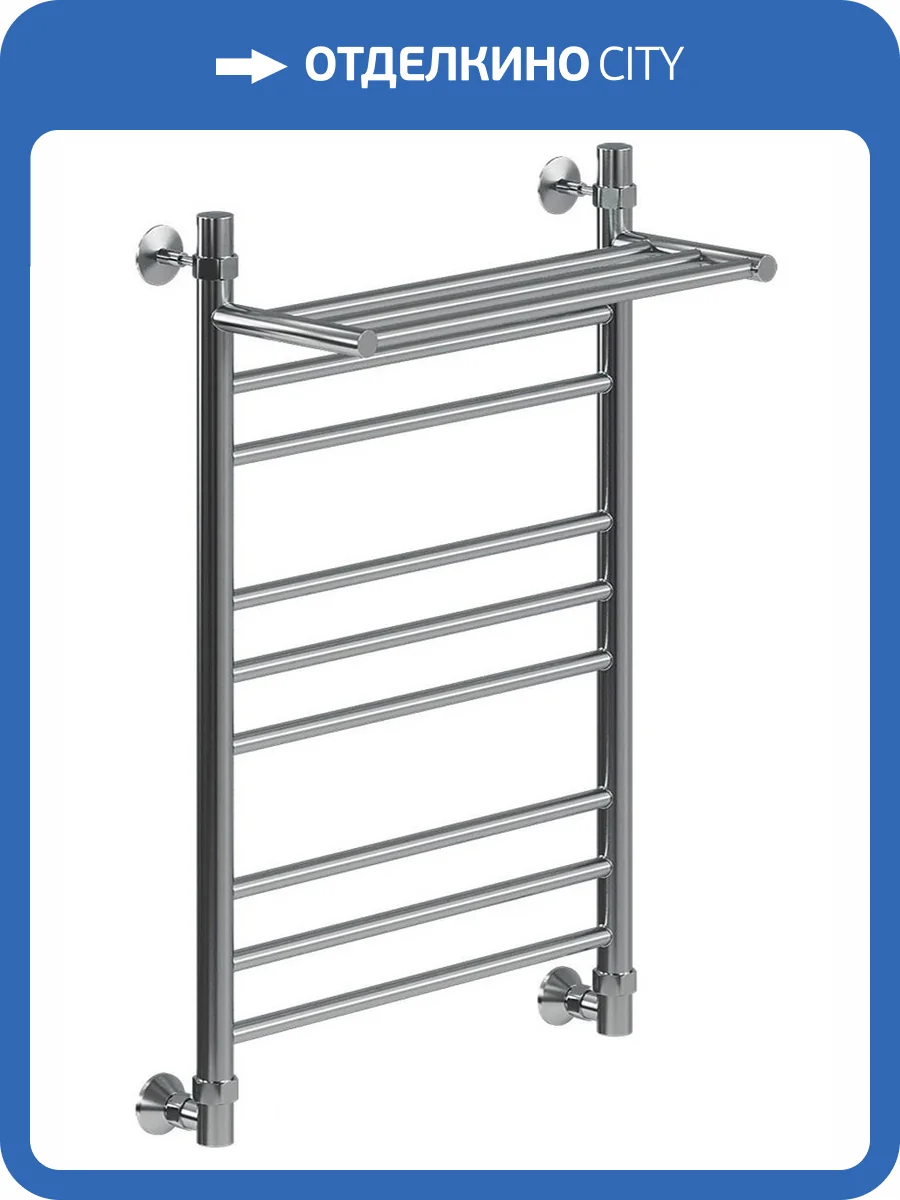 Полотенцесушитель водяной Ника Classic ЛП (Г2) ВП 80/60, хром фото 4