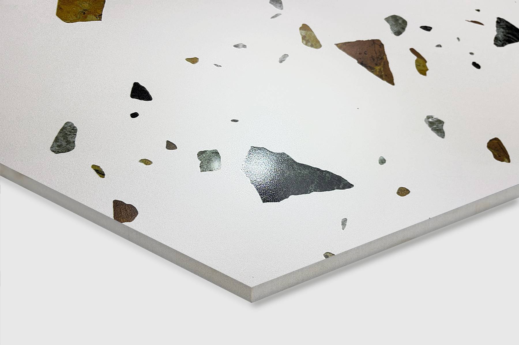 Керамогранит Arcadia Ceramica Terazzo GI6003-A Blanco Matt Glossy INK 60x60 фото 6