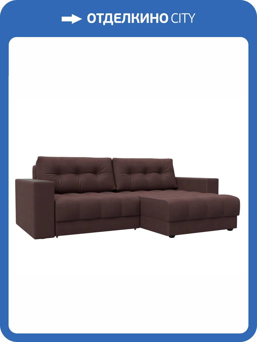 Диван угловой Лига Диванов Лига-049 НПБ 128477 JOLY 09 бордовый, с декором фото 16