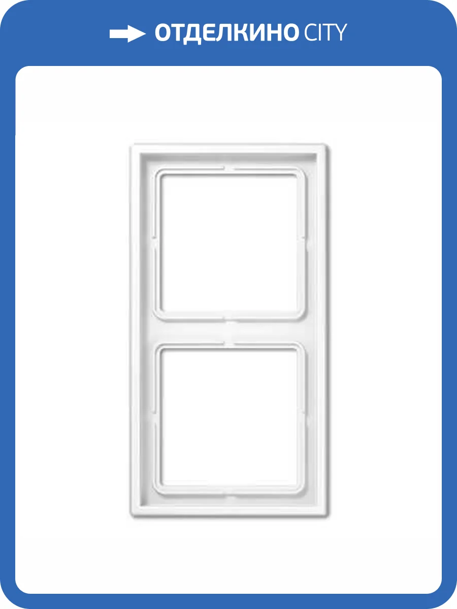 Рамка 2-постовая Jung LS 990 белая LS982WW фото 2