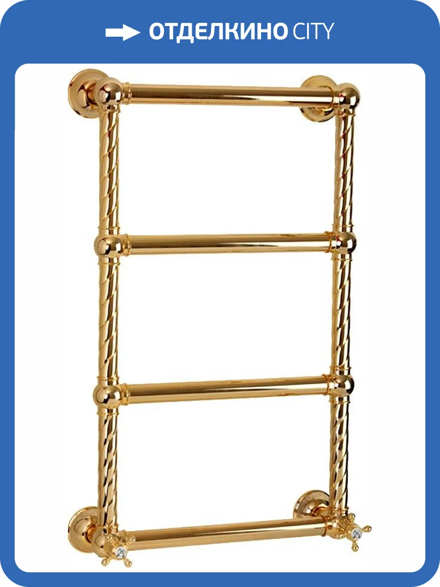 Полотенцесушитель электрический Migliore Edera 20294 79x48.5 см, R, золото фото 3