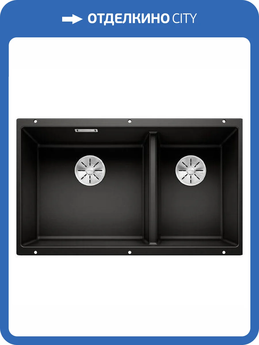 Мойка кухонная Blanco Subline 430/270-U 525991 черный фото 6