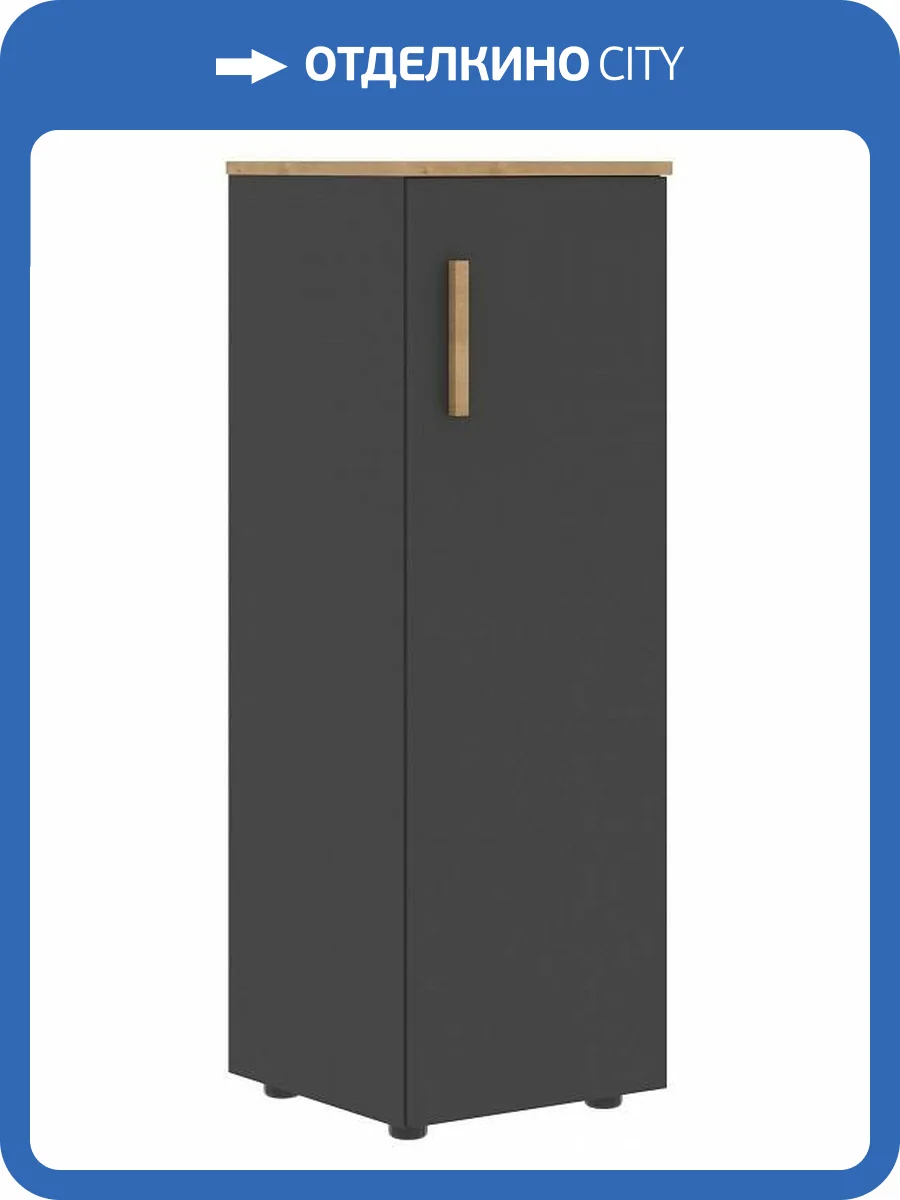 Тумба Skyland Forta 00-07090379 Черный графит/Дуб Гамильтон фото 2