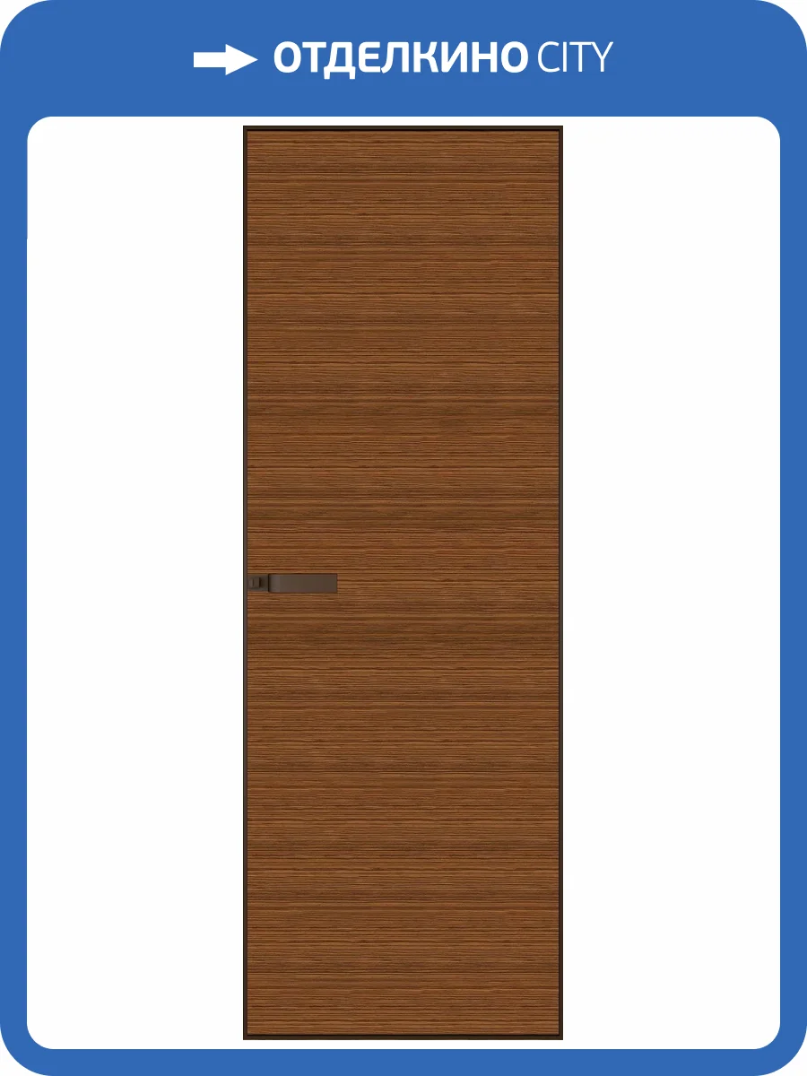 Межкомнатная дверь Profil Doors 1 AGN цвет профиля Деорэ, алюминиевая панель зебрано 700x2000 фото 2