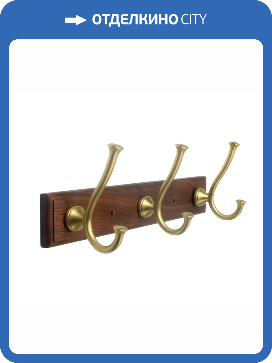 Крючок Bronze de Luxe Forest 10708G дерево/матовое золото фото 2