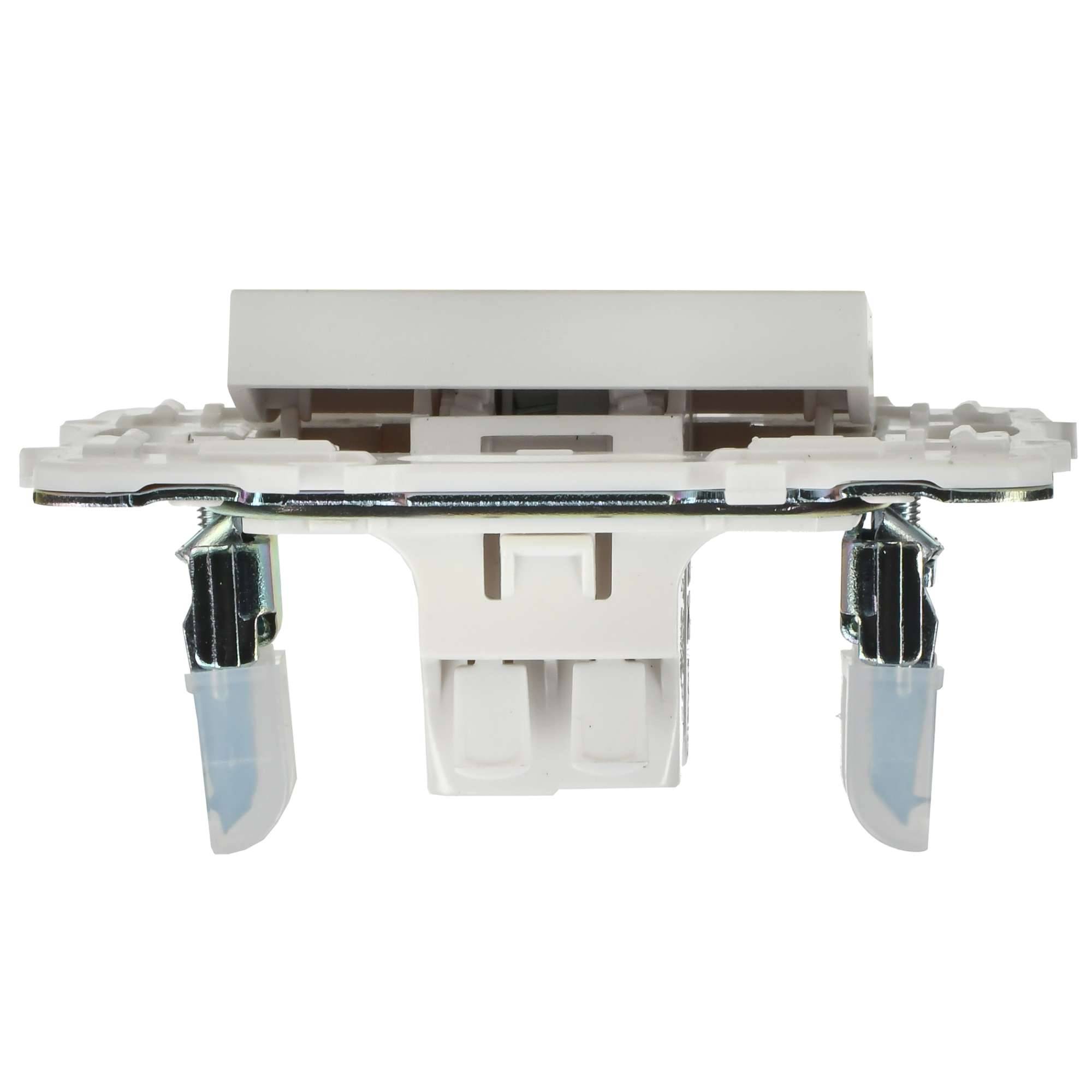 Выключатель 1-клавишный проходной IEK Skandy SK-V12-1-10-K01 арктический белый фото 6