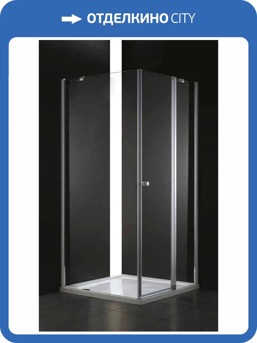 Душевой уголок Cezares ELENA-W-A-12-90-C-Cr профиль хром, стекло прозрачное, 90x90x195 фото 4