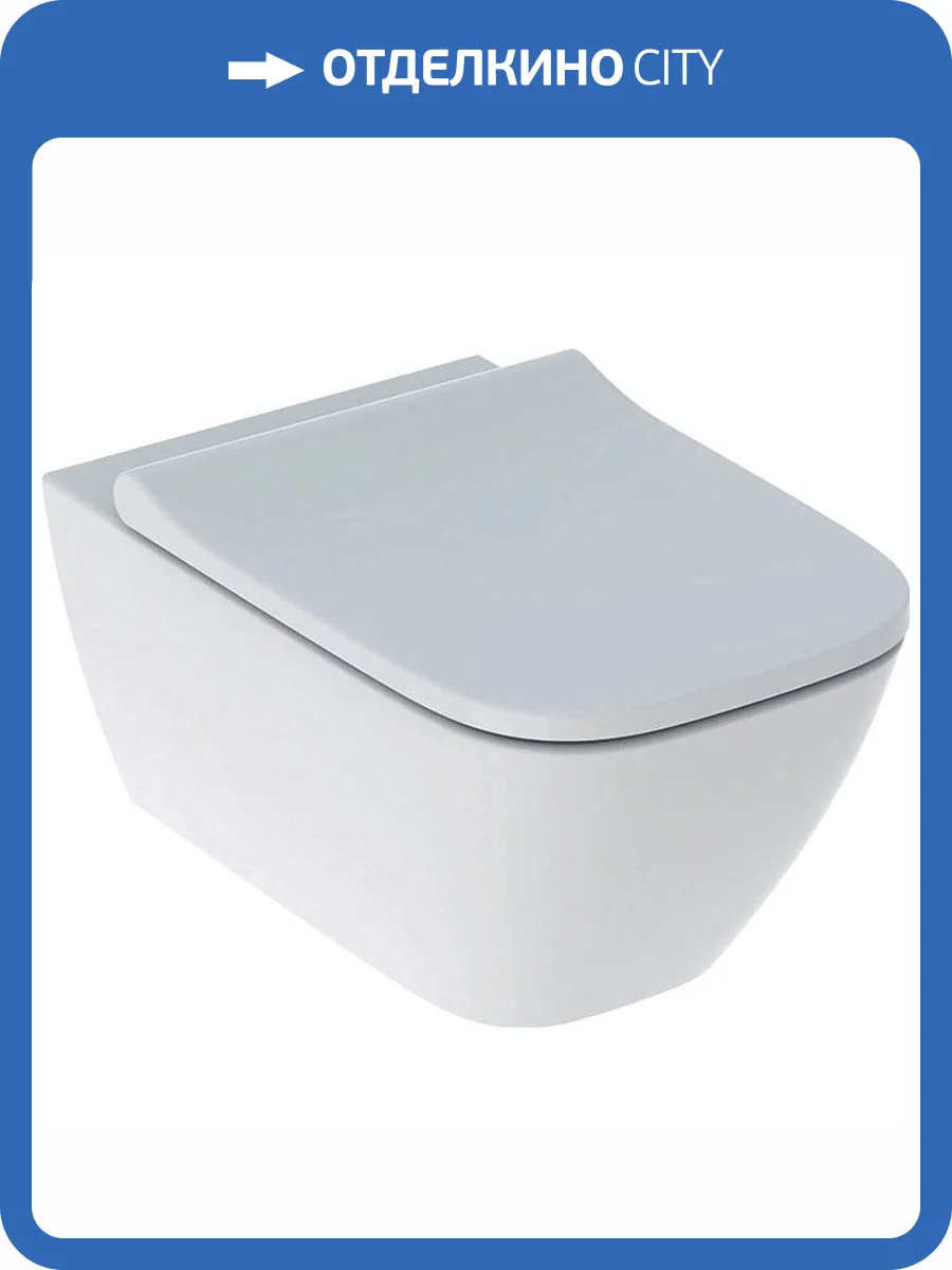 Унитаз подвесной Geberit Smyle Square 500.683.01.1 с крышкой-сиденьем микролифт фото 11