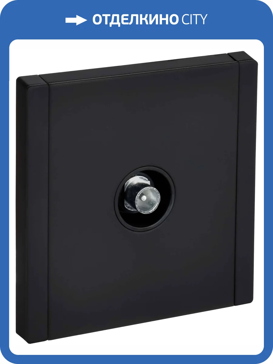 ТВ-розетка проходная IEK Forte&Piano FP-A10-P-M-K02 черный фото 7