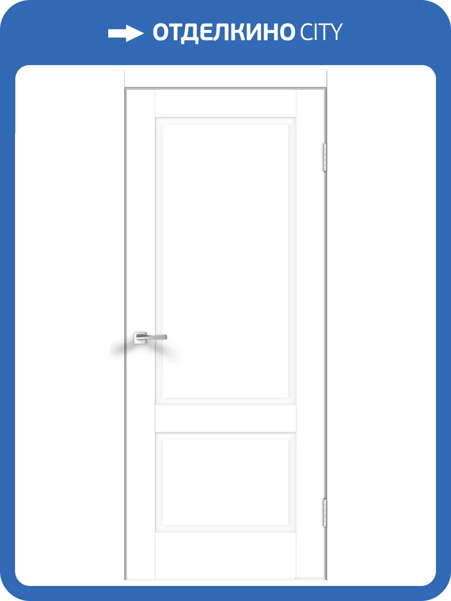 Дверное полотно экошпон VellDoris ALTO 11 2P VD811147 Глухое Белый Эмалит 600x2000 фото 2