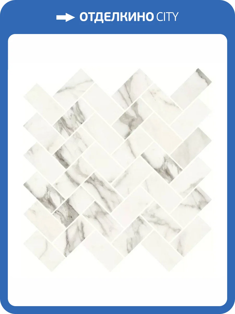 Мозаика Kerranova Marble Trend K-1001/LR/m06 Calacatta 28.2x30.3 фото 24