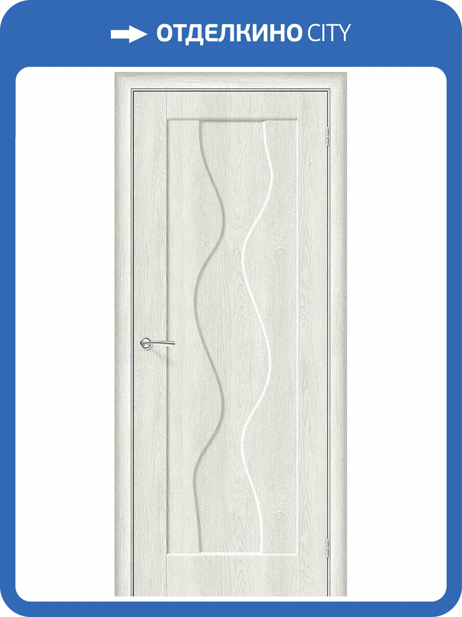 Межкомнатная дверь Bravo 146-0169 Вираж-1 Casablanca 200x80 фото 2