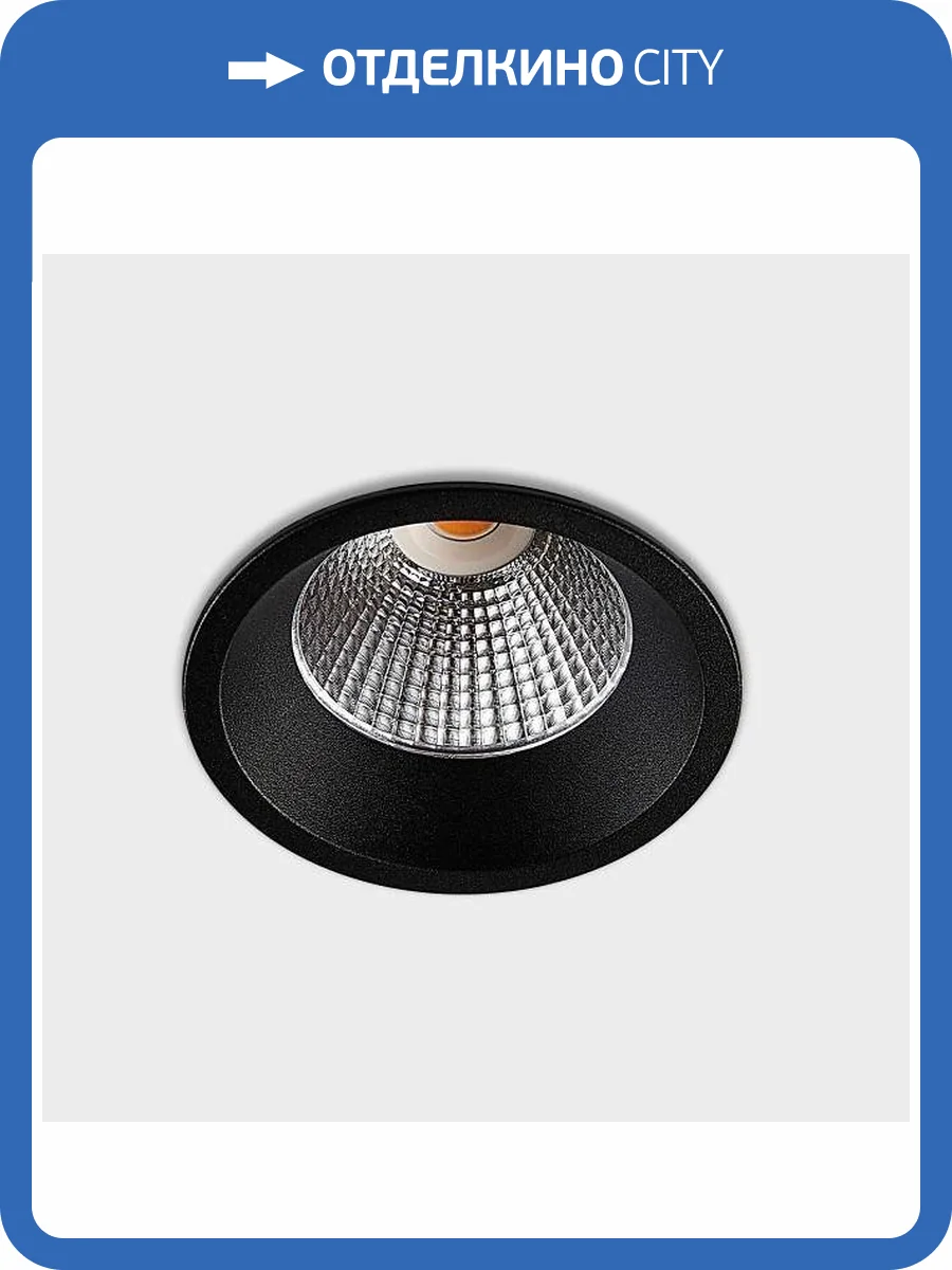 Встраиваемый светодиодный светильник Italline IT08-8035 black 3000K фото 5