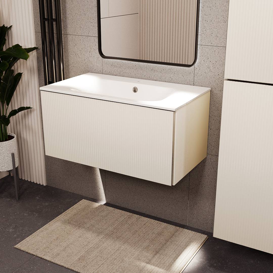 Тумба с раковиной Terminus Euromix EUR10801900101OSL айвори, 80x38