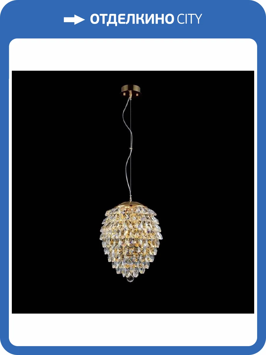 Подвесной светильник Crystal Lux Charme SP4 Gold/Transparent фото 2