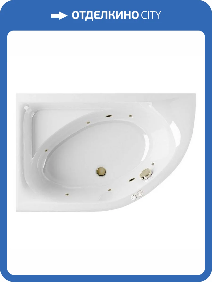 Акриловая ванна Excellent Aquarella SOFT WAEX.ARL15.SOFT.BR 150x100 левая, бронза фото 4