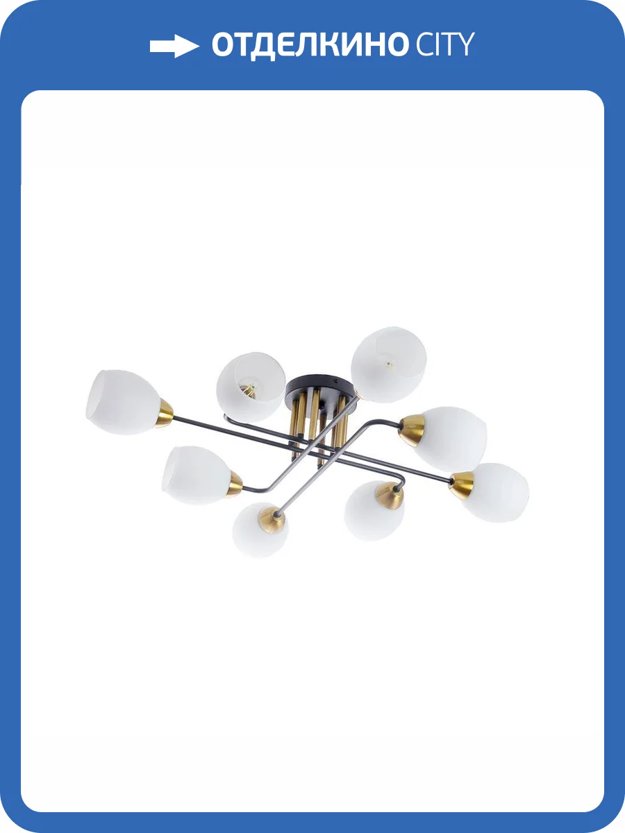 Потолочная люстра Arte Lamp Andrea A8141PL-8BK фото 2