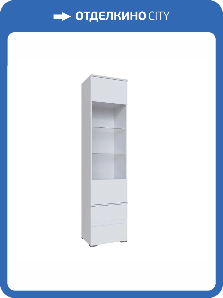 Шкаф-пенал ТЭКС Плейона 00-00142774 белый фото 3