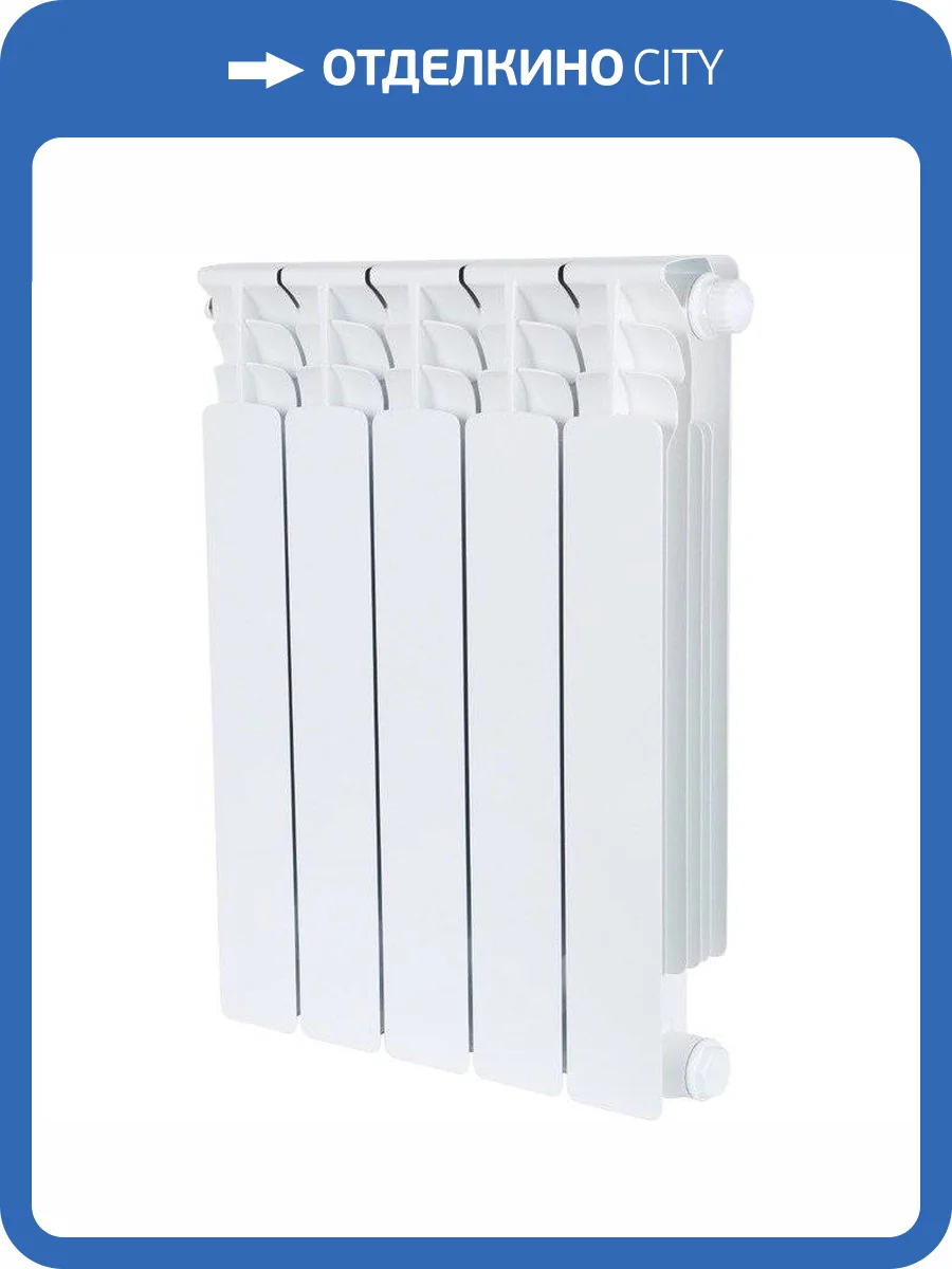 Биметаллический секционный радиатор отопления Stout Space Ventil 500 / 5 секций (нижнее правое) фото 8