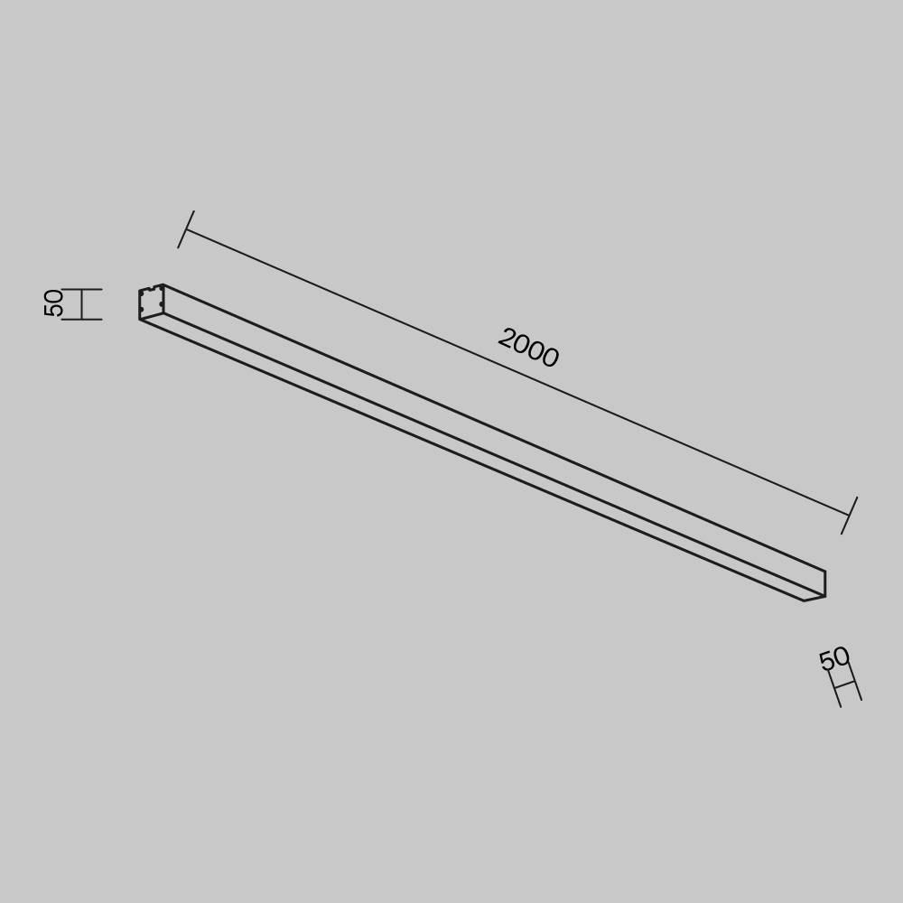 Потолочный линейный светодиодный светильник Technical LL311032 фото 6