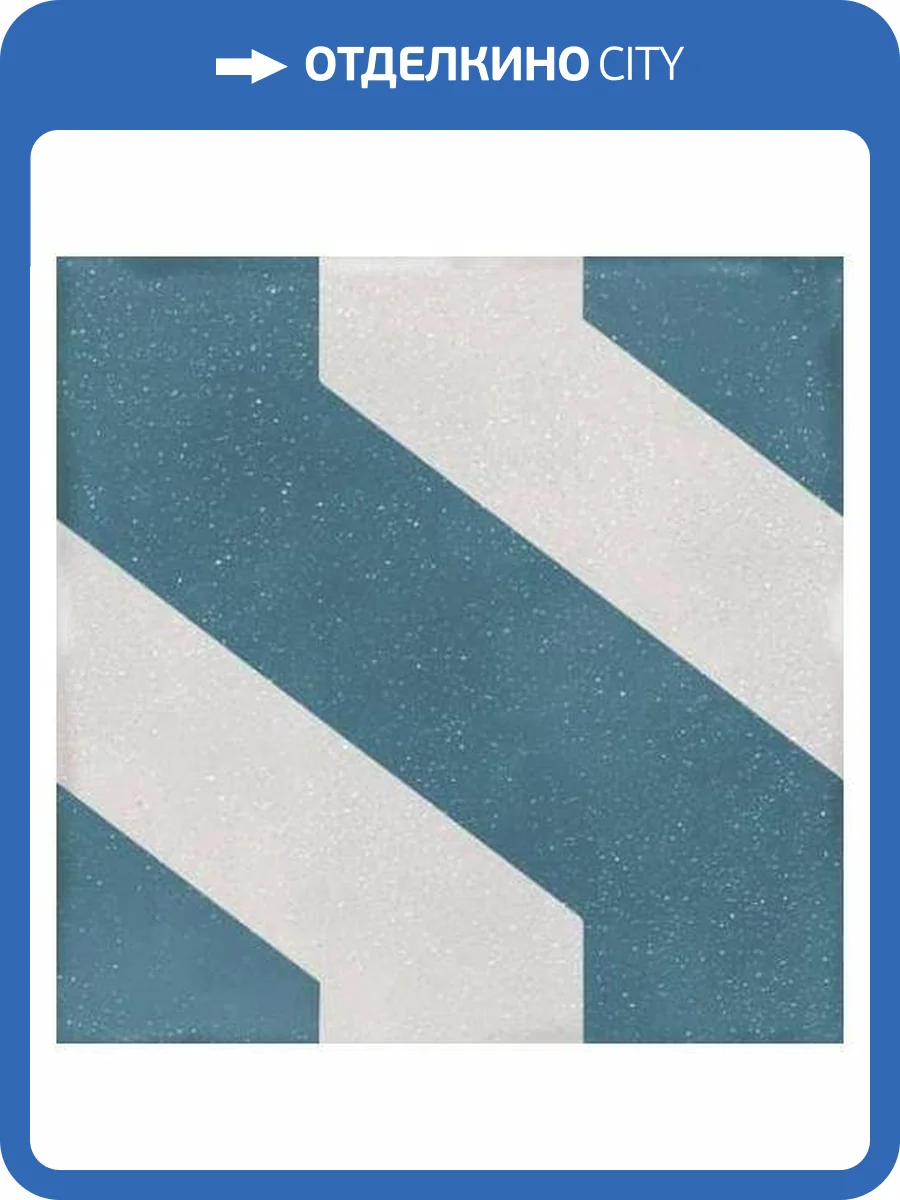 Керамогранит WOW Boreal 107200 Link Decor Blue 18.5x18.5 фото 2