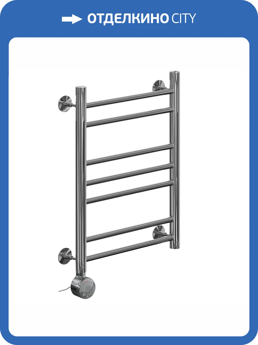 Полотенцесушитель электрический Ника Classic ЛП (Г2) 60/50 левый тэн, хром фото 4